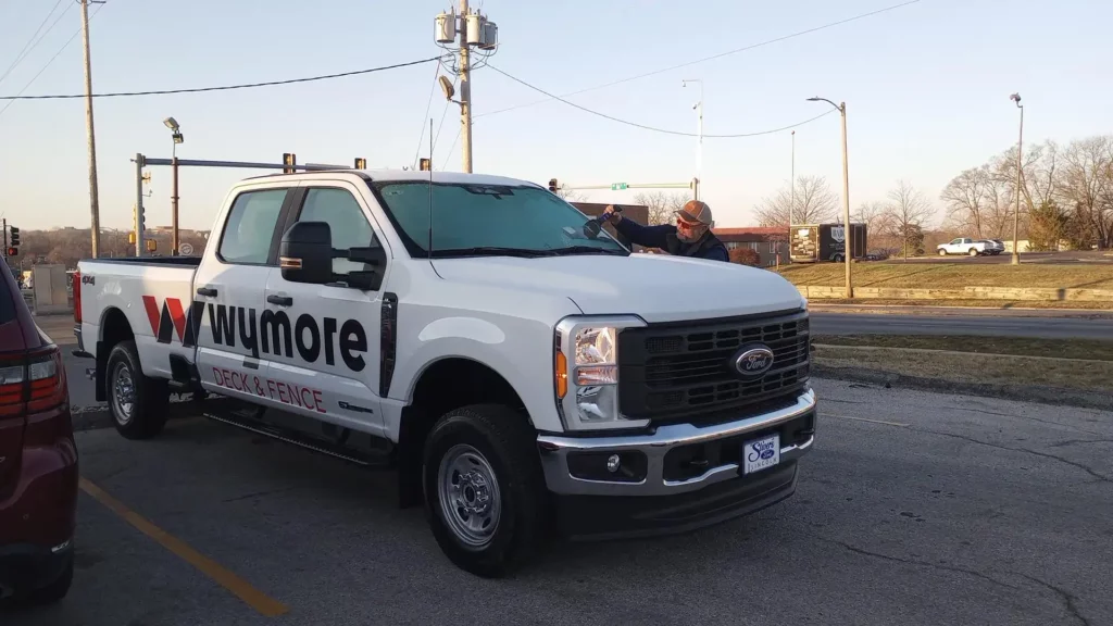 Photo of the Wymore Deck & Fence Truck