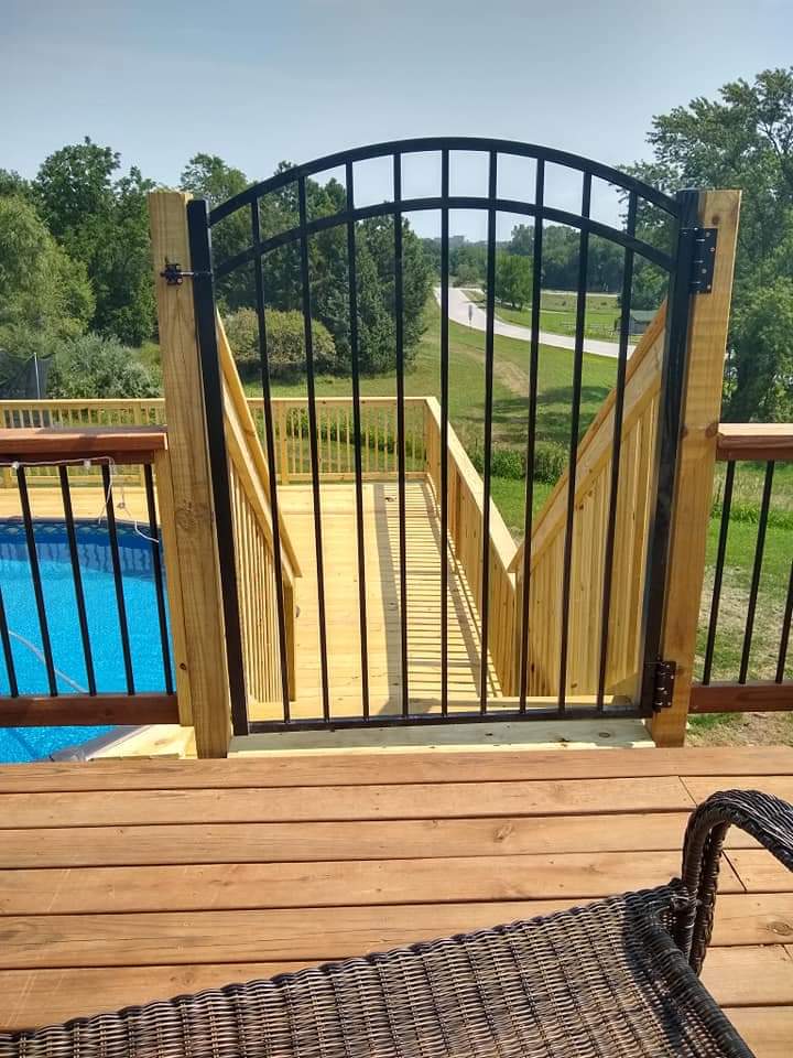 pool deck gate