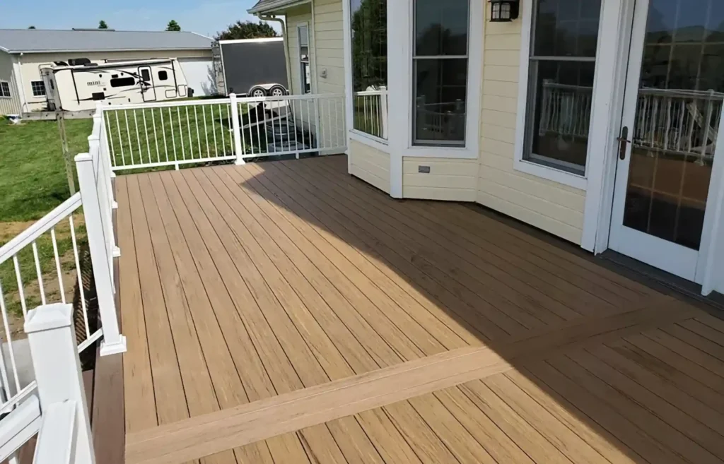 Photo of a custom deck built by Wymore Deck & Fence in Omaha