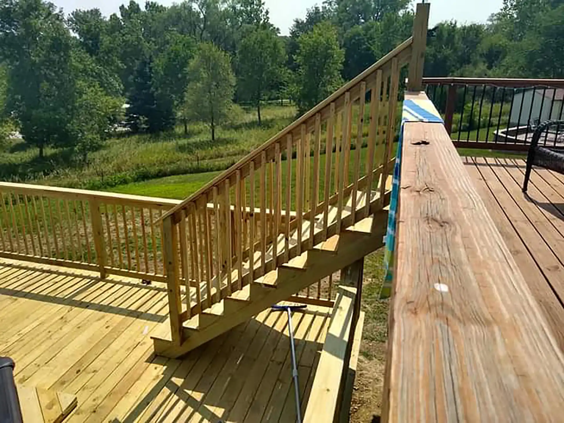 Multi-level Wooden Deck builder and contractor - West Omaha, Nebraska