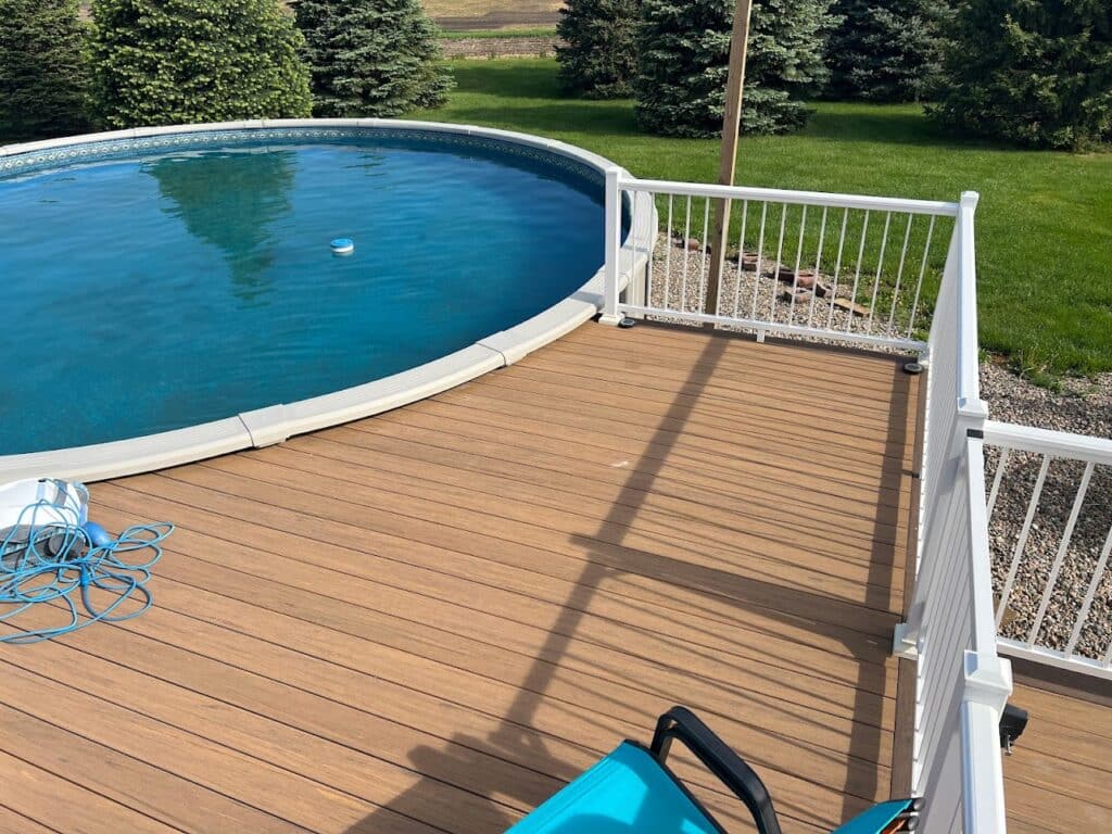 pool decks for above ground pools​ - Pool Deck ideas and what to consider when building